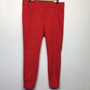 Loft Red Marisa Skinny Pants